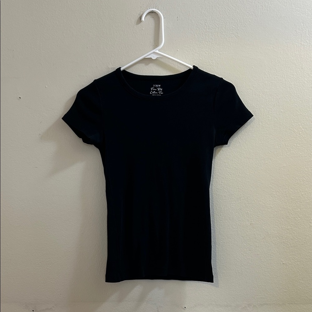 J. Crew Black Short Sleeve Tee